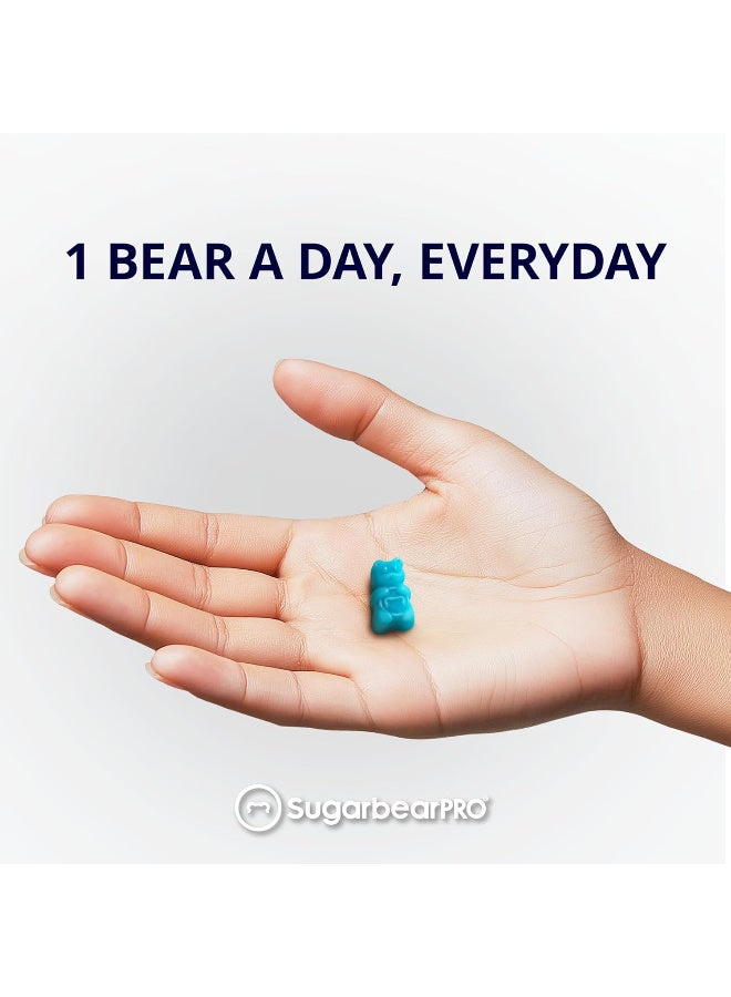 SugarBearPro Hair Vitamin Gummy 35 Day Supply, Extra Strength Biotin 6000mcg for Hair Growth, Vegan Vitamin B12, MSM, Inositol, Omega 3, Elderberry, Certified Kosher, Halal, Cruelty-Free - Image 3